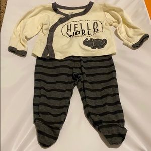 Gerber Hello World outfit